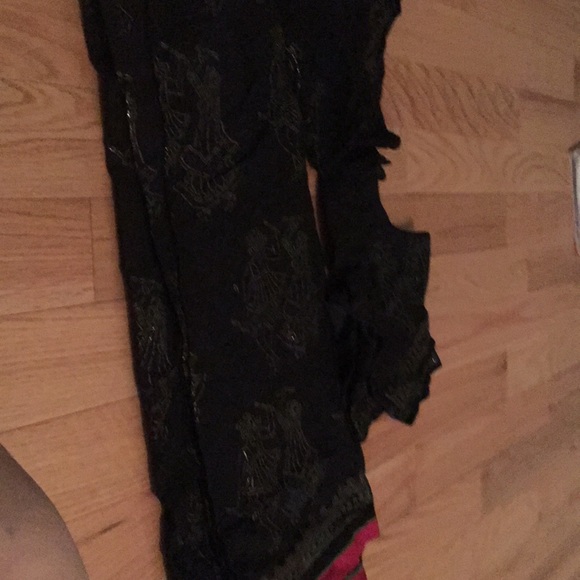 Black and gold work cotton chania choli. - Picture 1 of 1